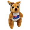 Plush Kangaroo Keychain – Australia Flag Shirt